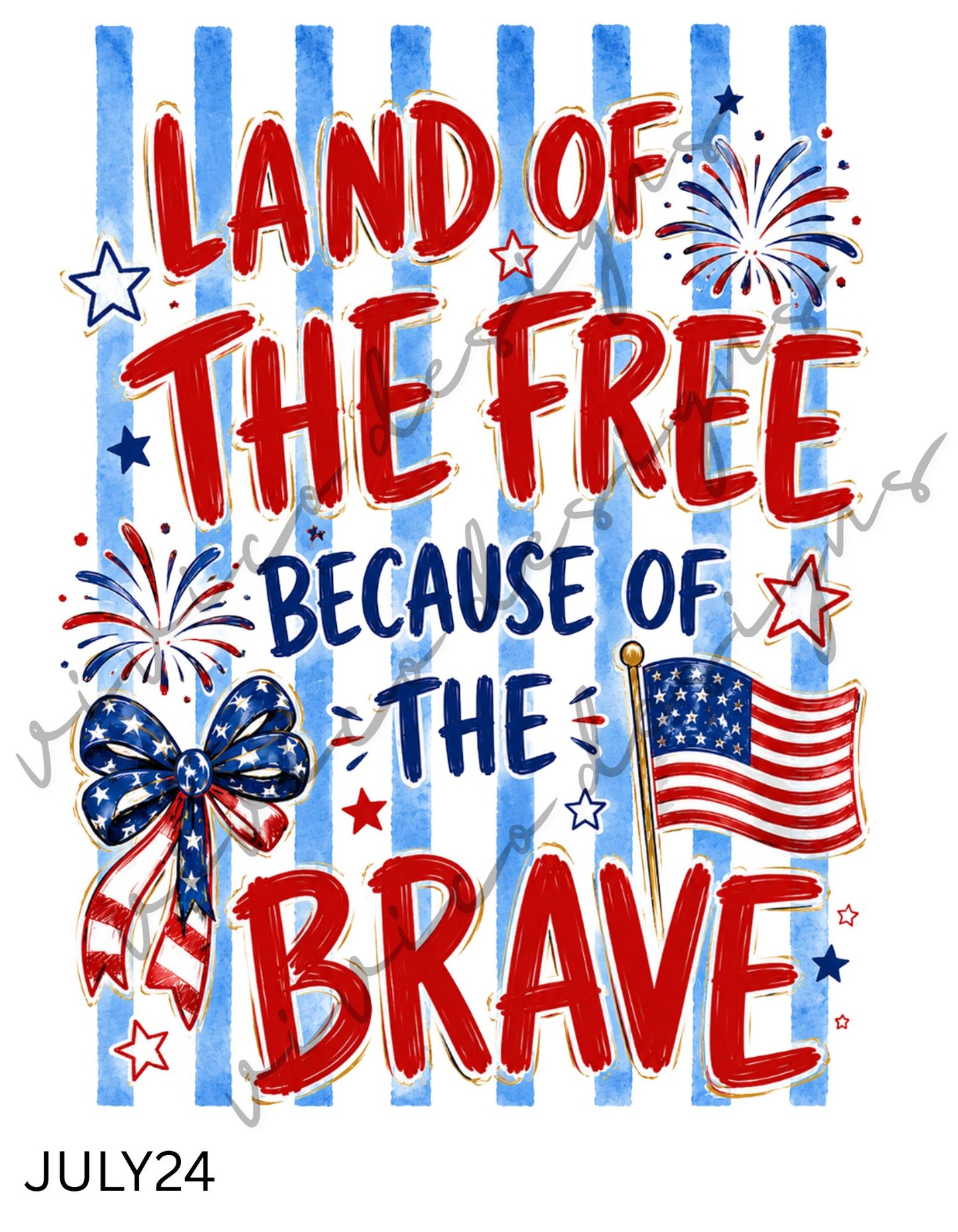 Land of the Free Because of the Brave Patriotic