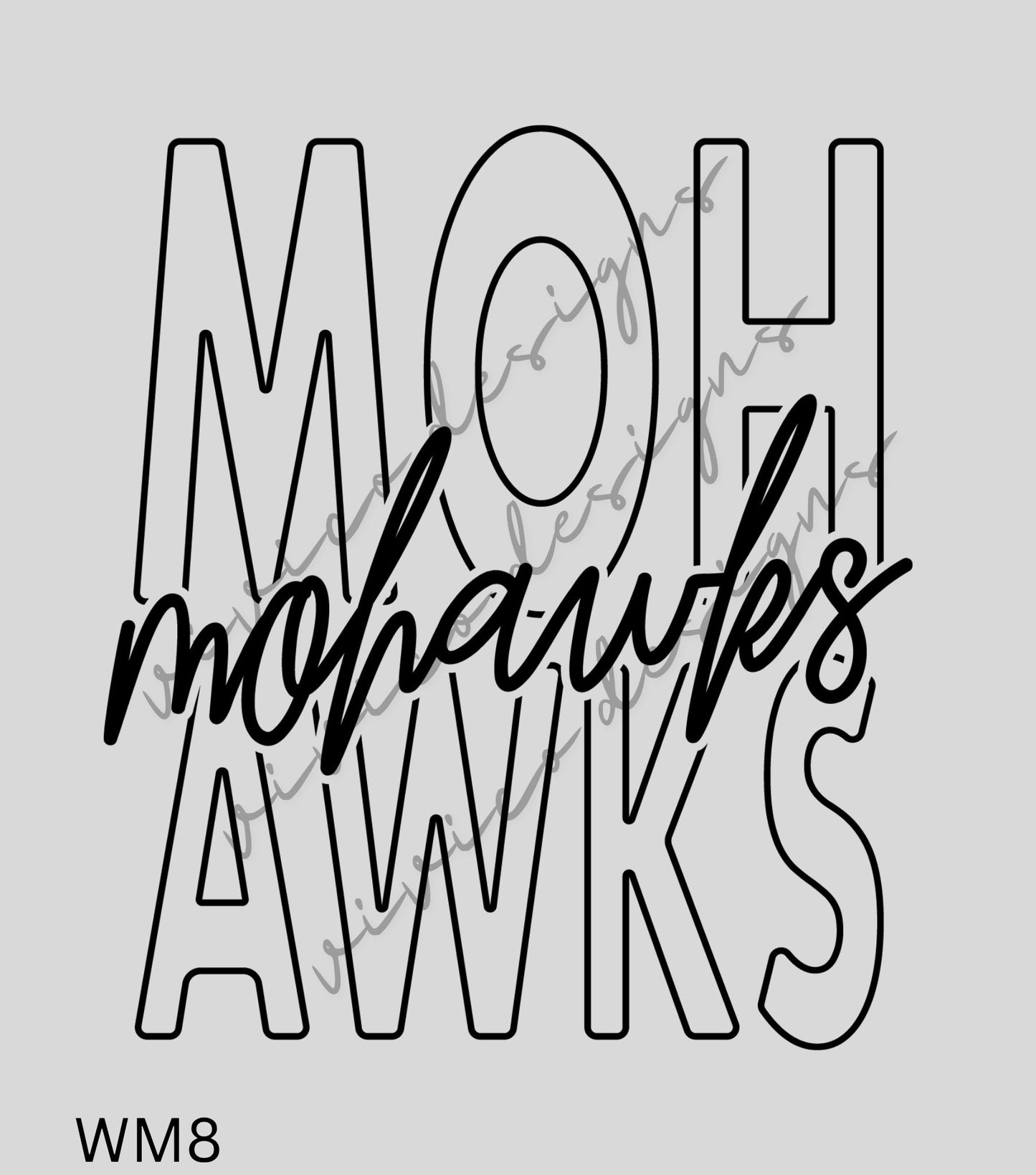 Mohawks Bold Outline Script